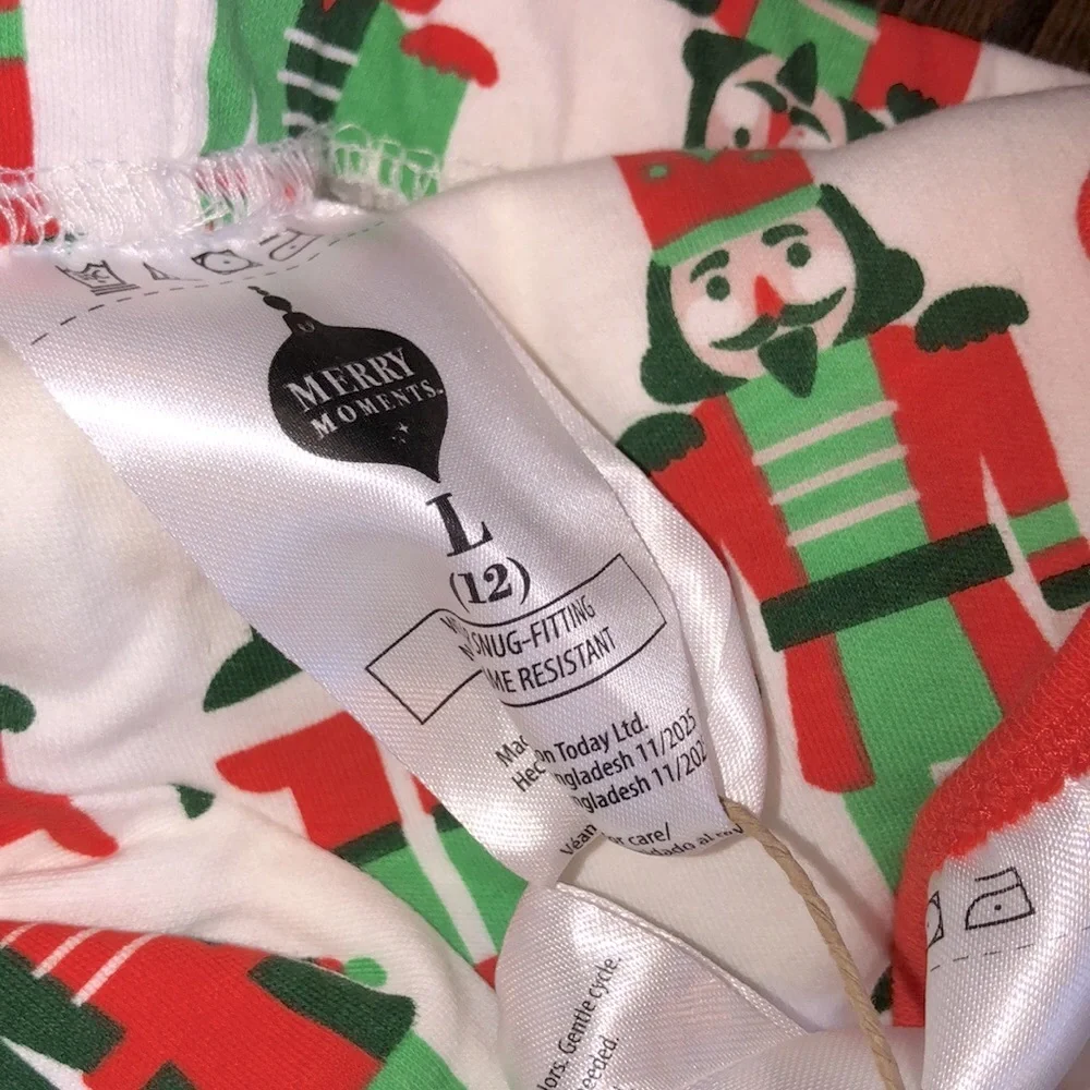 Merry Moments Christmas nutcracker pajamas set size XLarge/12 new with tags